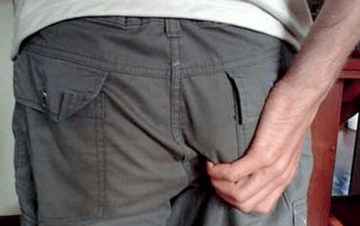 Picazón en el ano como síntoma de presencia de parásitos.
